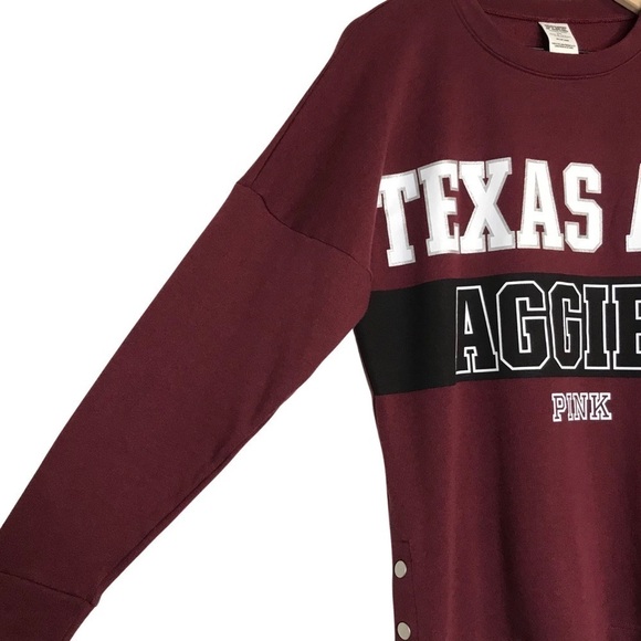 Victoria’s Secret Pink Texas A&M University Aggies Fleece Oversized Sweater - Picture 8 of 11